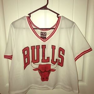 Chicago Bulls Jersey Crop Top